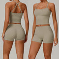Women's Sports Bra and Shorts Workout Set