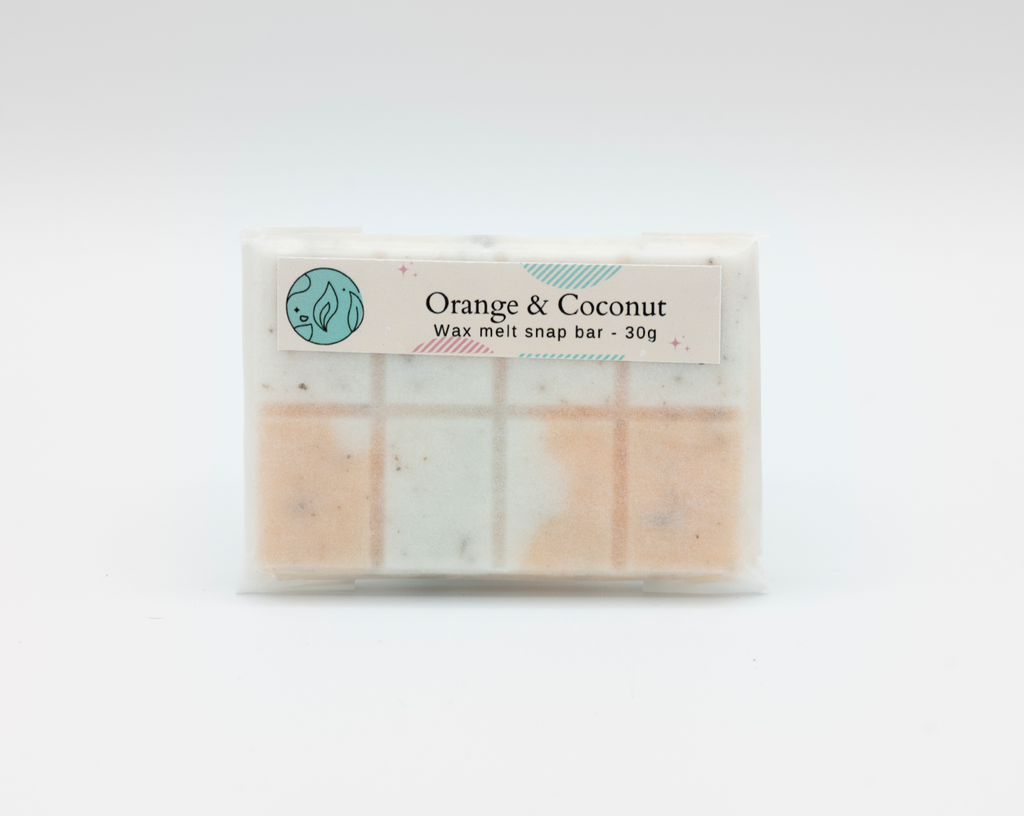 Orange & Coconut Wax Melt Snap Bar