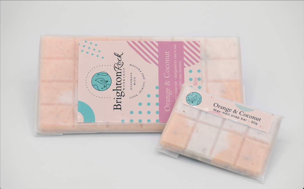Orange & Coconut Wax Melt Snap Bar