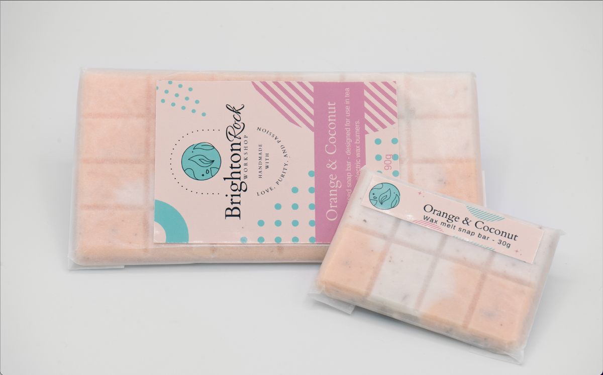 Orange & Coconut Wax Melt Snap Bar