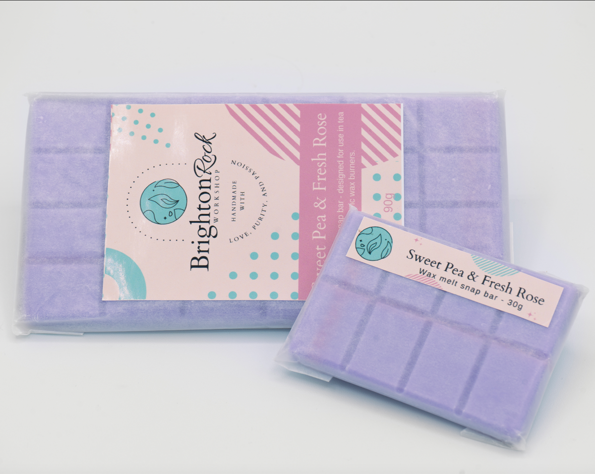 Sweet Pea & Fresh Rose Wax Melt Snap Bar