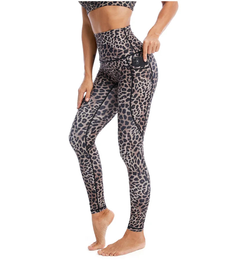Women's Camouflage Sports Bra and Leggings Workout Set