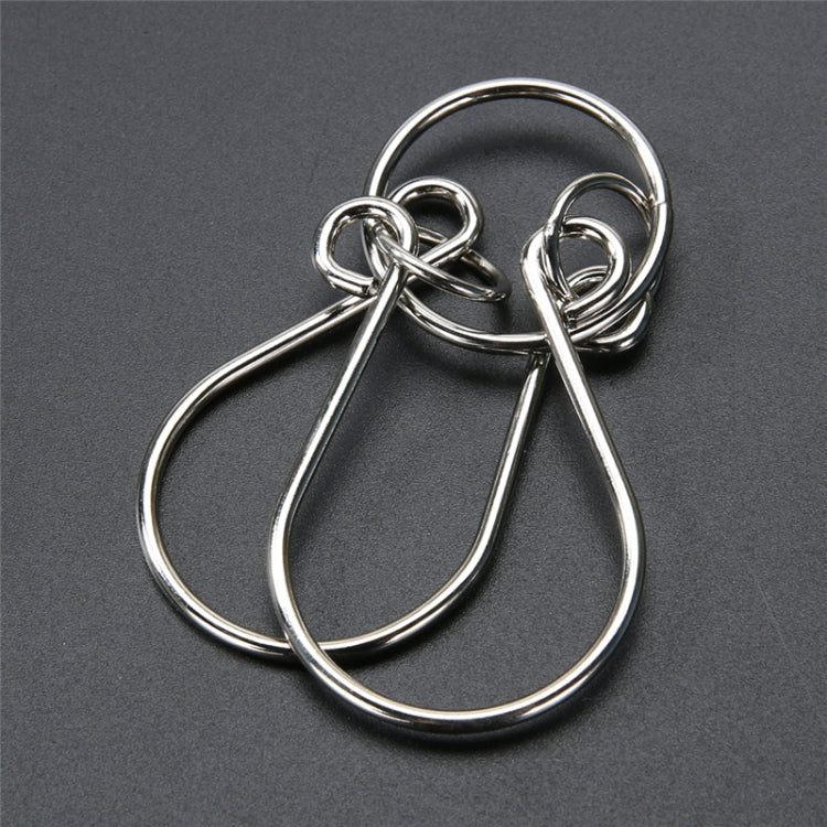 8 PCS / Set Metal Puzzle Toy Intelligence Buckle for Kids Education Developmental  Toys