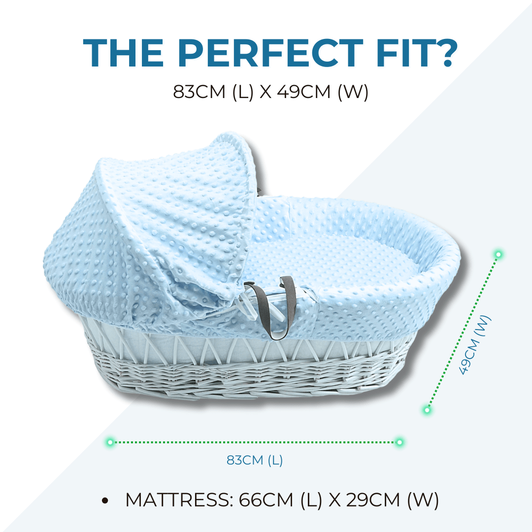 Wicker Baby Moses Basket With Stand