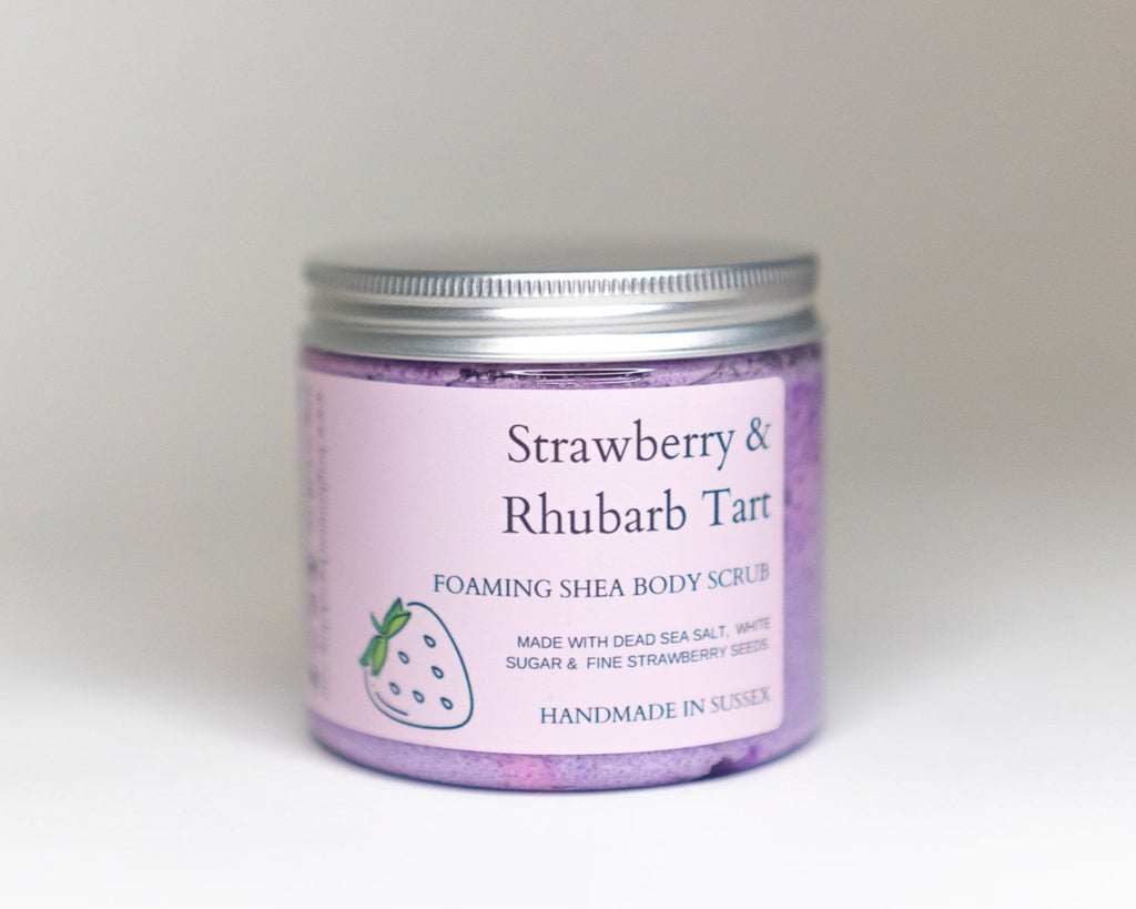 Strawberry & Rhubarb Tart Whipped Soap Scrub