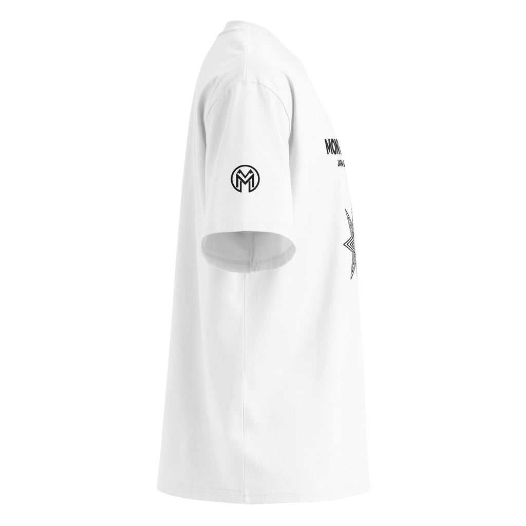 Samsara Star High Neck Tee, White
