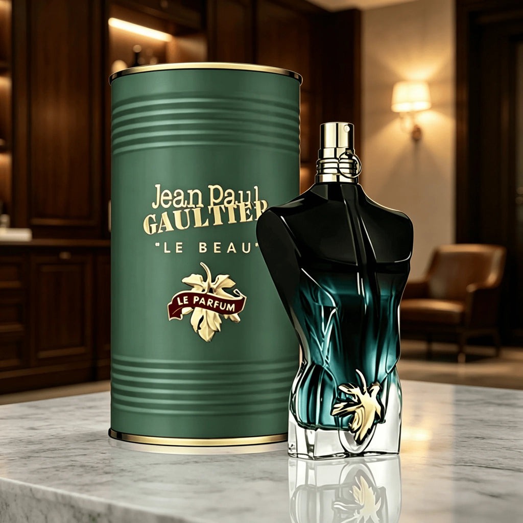 Jean Paul Gaultier Le Beau Unisex EDT Spray 100ml Long Lasting Fresh Woody Aquatic Fragrance Luxury Cologne Perfume Gift for Men Women Daily Party Holiday