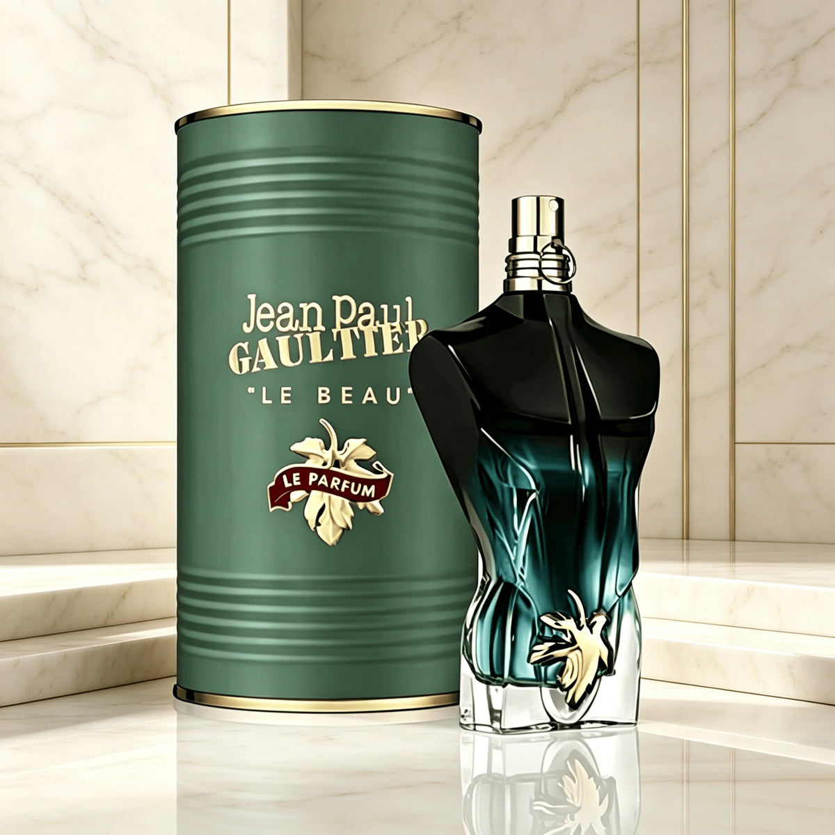 Jean Paul Gaultier Le Beau Unisex EDT Spray 100ml Long Lasting Fresh Woody Aquatic Fragrance Luxury Cologne Perfume Gift for Men Women Daily Party Holiday